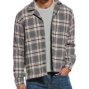 NWT $500 Officine Generale Justin Wool Check Overshirt Jacket Small